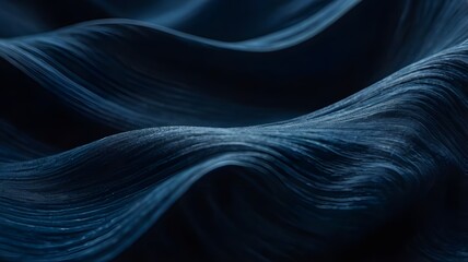 Fototapeta premium Blue waves curves, abstract art, vector illustration, wallpaper background 