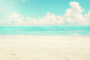 Obraz premium An image of a tranquil beach at sunset, with golden hues painting the sky and gentle waves lapping the shore, creating a moment of serene beaut