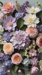 フローラルの美学: 優雅さと繊細さが咲く花々」