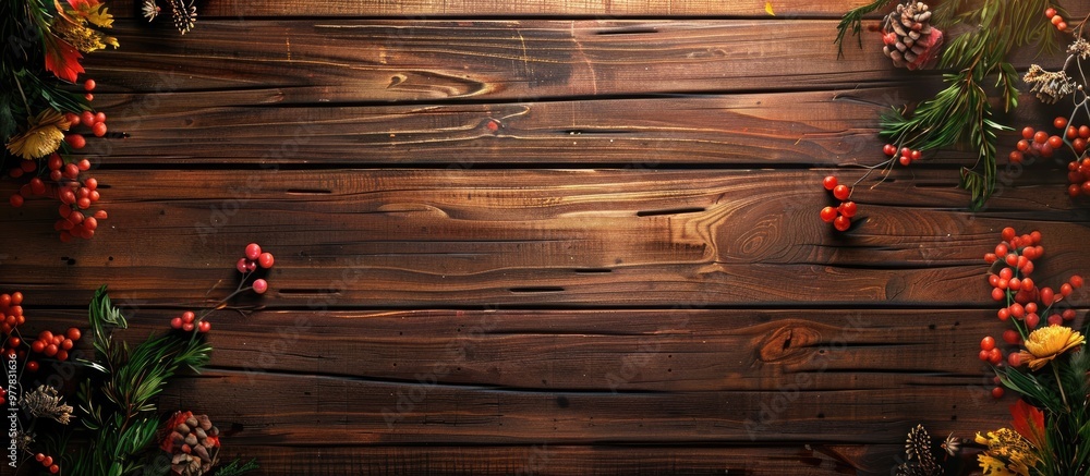 Poster tips and tricks idea on a wooden background. copy space image. place for adding text and design