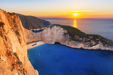 Zakynthos, Greece. Navagio Beach.