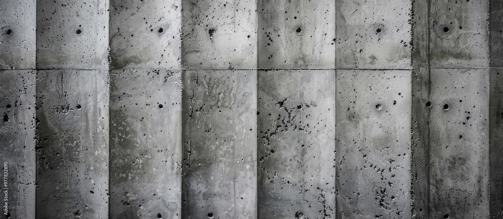 Poster close up of a textured pattern featuring concrete cement lines abstract gray backdrop. copy space im
