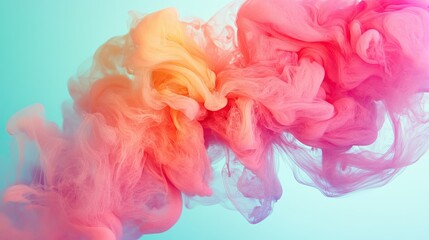 Swirled smoke background with a gradient of colors. Illustration for banner, poster, cover, brochure or presentation.