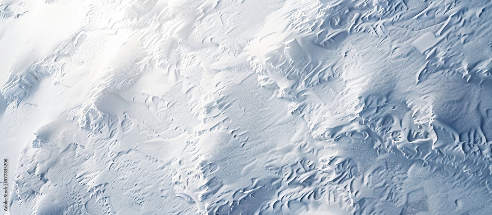 Poster beautiful winter backdrop featuring a snowy landscape natural texture of snow patterns on the snow s