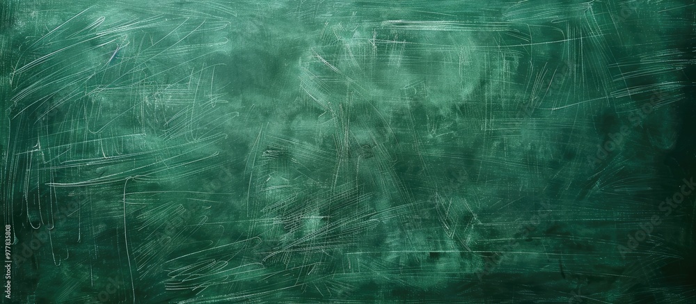 Poster green chalkboard texture used as a background. copy space image. place for adding text and design