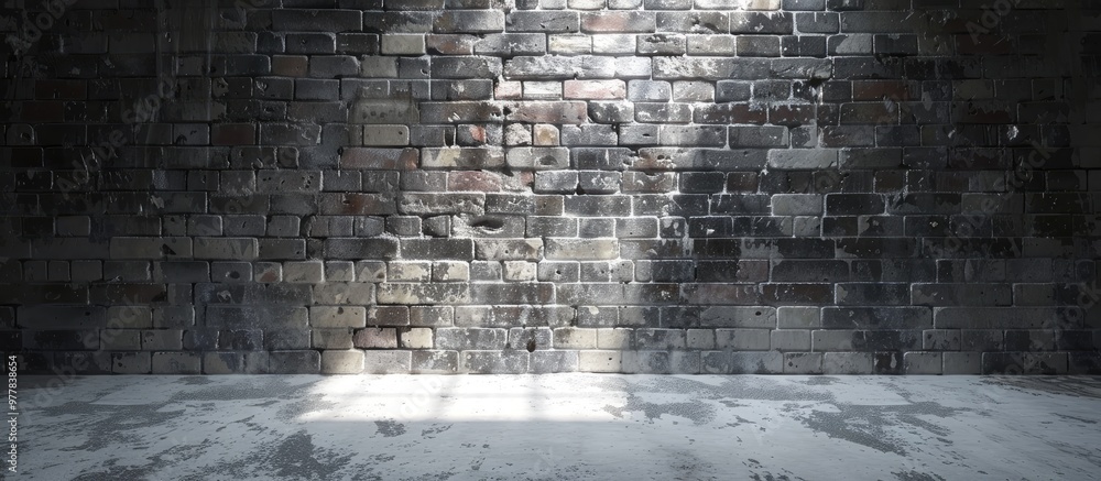 Poster abstract brick backdrop cinder block. copy space image. place for adding text and design