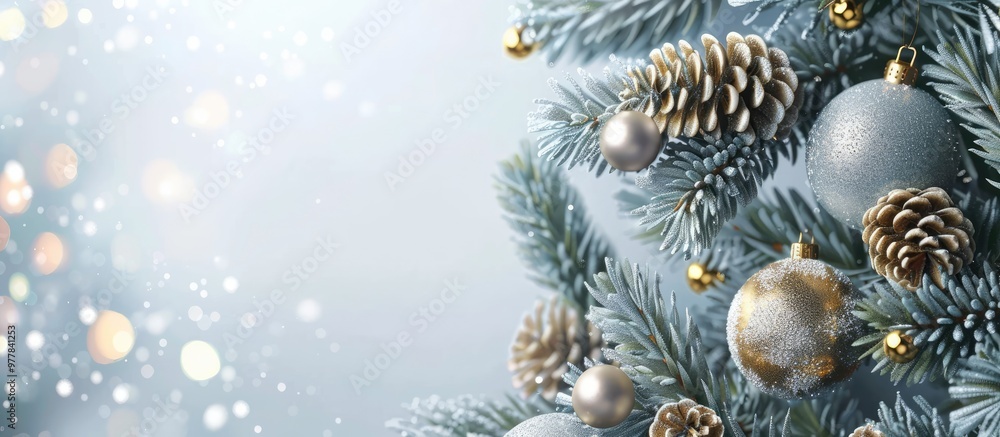 Poster background for christmas and new year holidays. copy space image. place for adding text and design