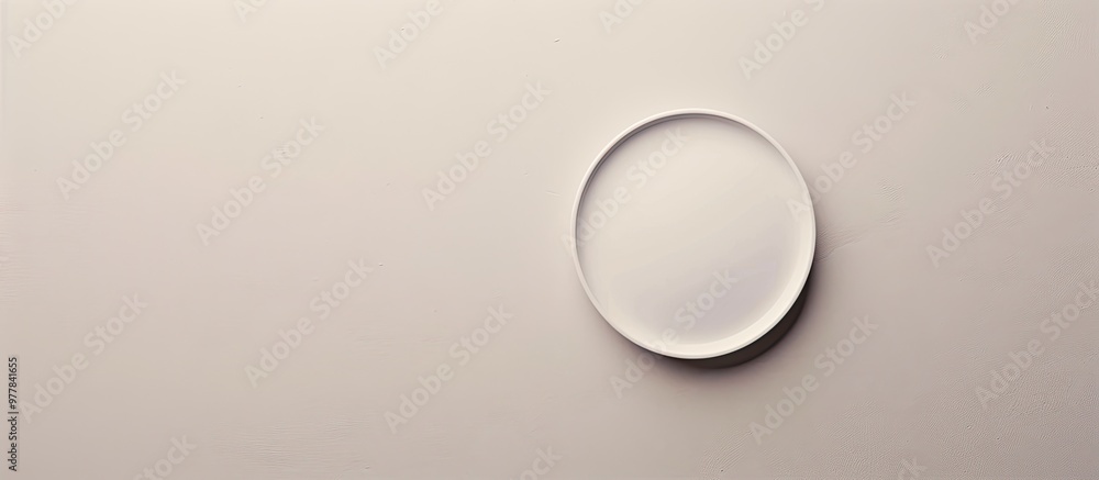 Poster blank label on a white background. copy space image. place for adding text and design