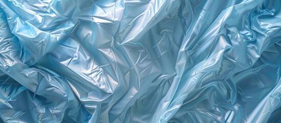 Fototapeta premium wrinkled plastic bag abstract background art. Copy space image. Place for adding text and design