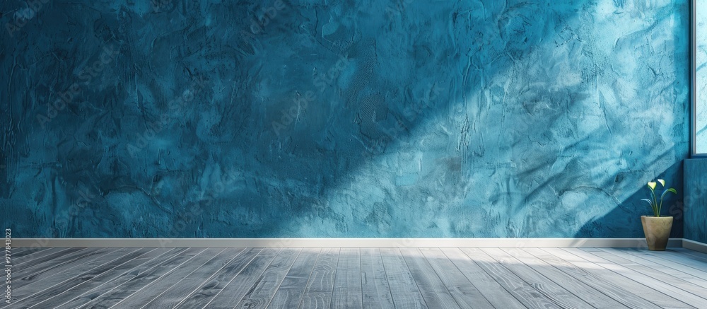 Poster blue wall texture board image photo. copy space image. place for adding text and design