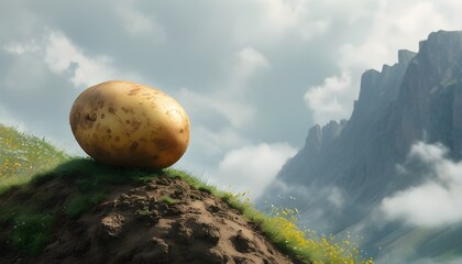 Existential Musings with a Contemplative Potato atop a Mountain of Mashed Enigma