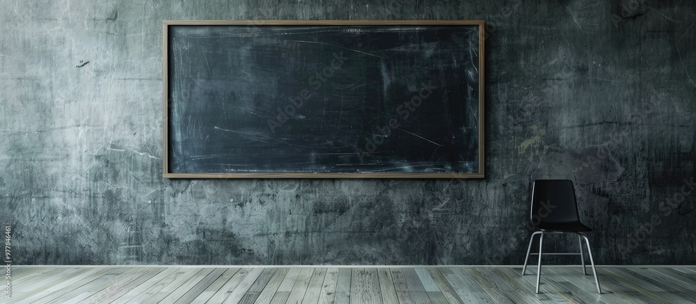 Aufkleber concept of education and school featuring a blackboard. copy space image. place for adding text and 