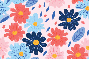 Colorful floral pattern design