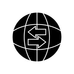 import export concept line icon. Simple element illustration. import export concept outline symbol design.