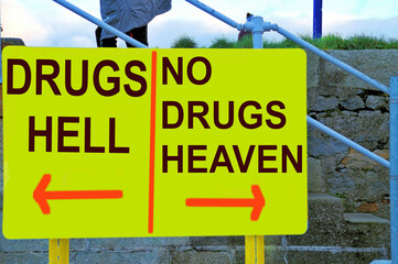 no drugs sign