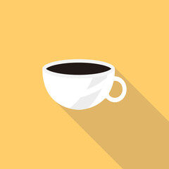 Coffee cup vector icon. Coffee drink symbol. Coffee shop vector logo icon. Coffee cup simple icon. Coffee beans symbol. Coffee vector icon