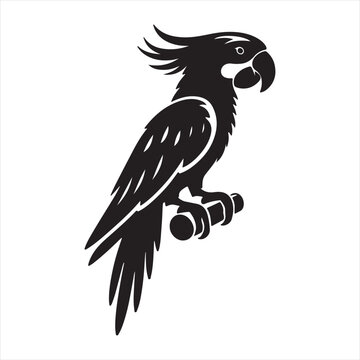 recommend clip art: parrot silhouette vector