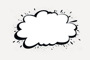 Comic speech bubble graphic