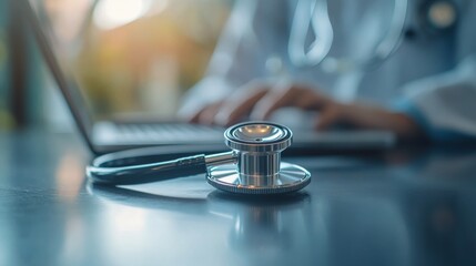 Medical professional analyzing digital heart data in a modern healthcare environment