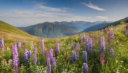 Fototapeta premium alpine meadow in the mountains