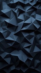 Naklejka premium A dark-themed website background featuring an abstract geometric pattern in deep blue