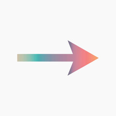 Gradient arrow symbol direction design