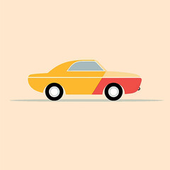 Vintage car vector illustration