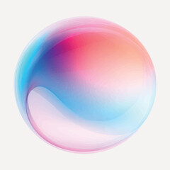 Colorful abstract gradient sphere