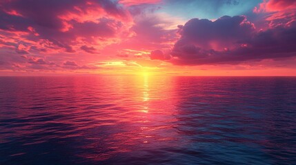 Fototapeta premium this Abstract sunrise sky and ocean background, with vibrant colors and natural beauty.