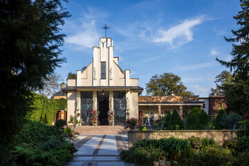 Podkowa Leśna, Mazovia Province, Poland – September 14, 2024: Roman Catholic Church of St....