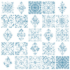 Arabesque decoration tiles, Arabic motif, Mediterranean ornament 