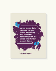 Social media post quotes template