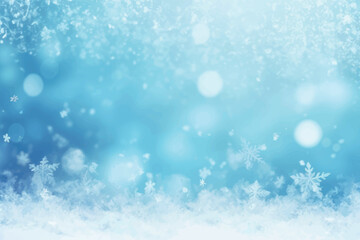 Naklejka premium Winter snowflakes abstract background