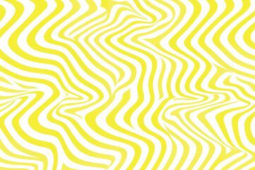 Yellow wavy abstract pattern