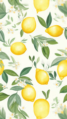 Lemon backgrounds pattern plant