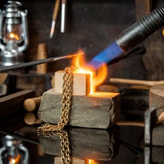 blacksmith at work