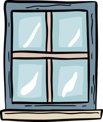 Vector Illustration of a Simple Window Design
