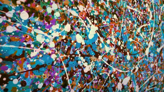 Abstract Modern Art Piece Tracking Shot
