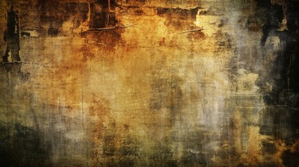 Obraz premium Abstract grunge background with brown, orange, and gray hues, with a textured, distressed look.
