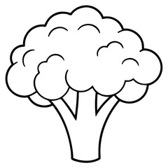 A large white broccoli tree. The tree is very large and has a lot of branches