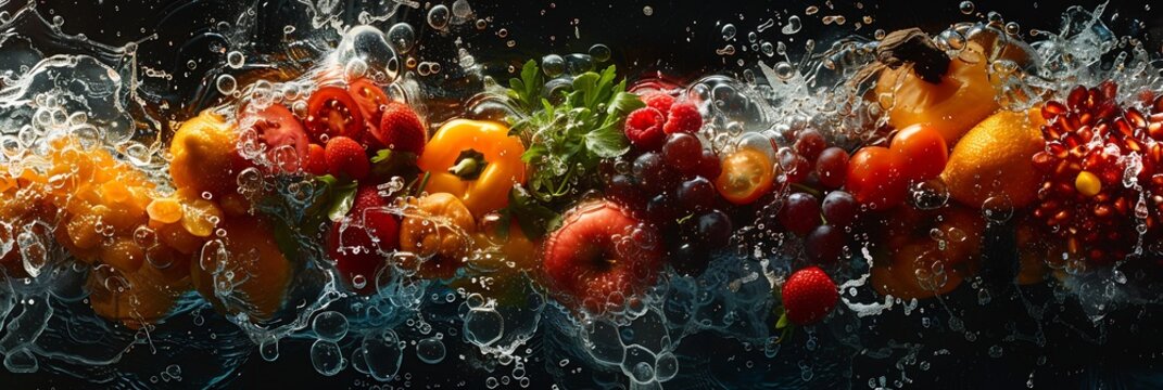 Abstract depiction of food service dedicated culinary excellence focus farmtotable practice professional chef highlighting natural flavor of local sustainable ingredient through creative artful