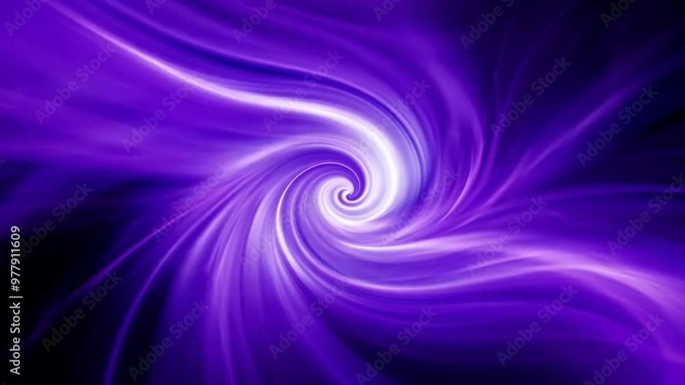 Poster Purple and white gradients blend together, swirling into a vortex, creating a dynamic abstract background full of movement and energy