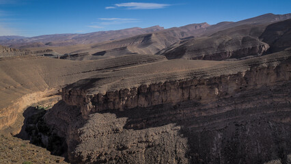 The landscape of Dades Gorges in Morocco