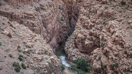 The landscape of Dades Gorges in Morocco