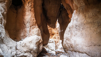 The landscape of the gorge in Morocco