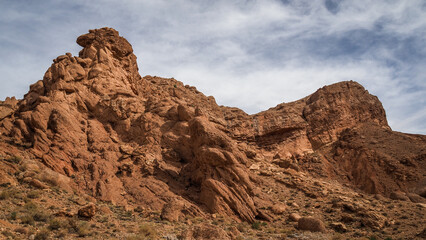 Fototapeta premium The landscape of Monkey Fingers Gorge in Morocco