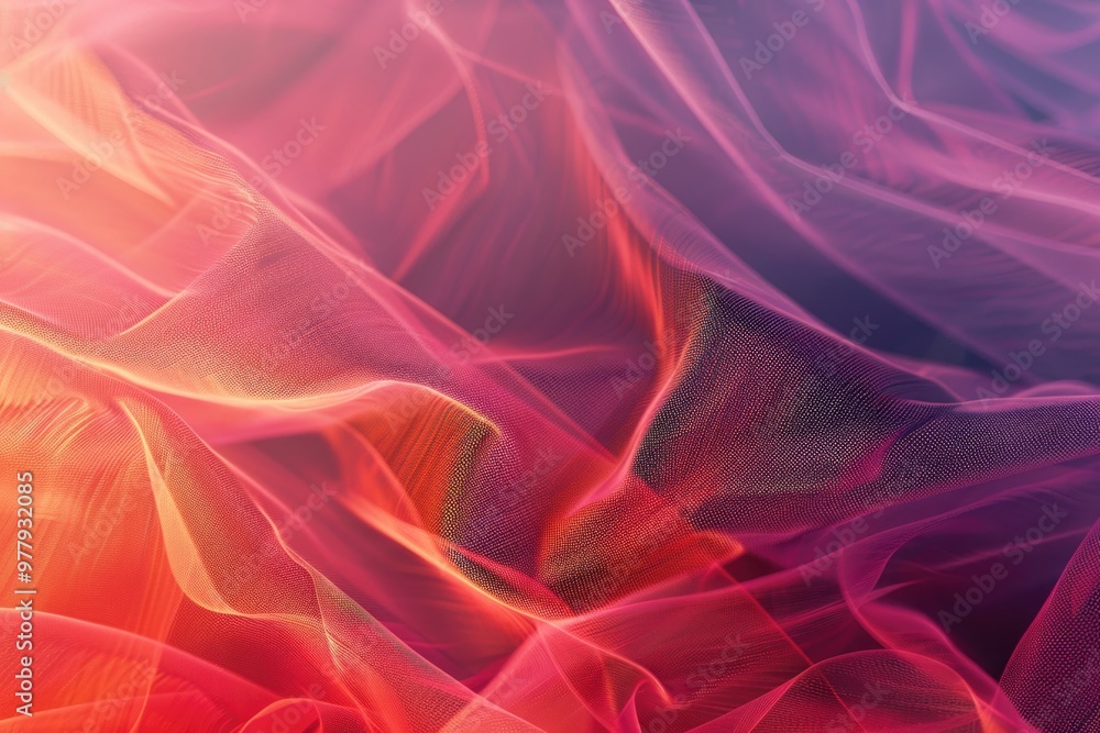Aufkleber Close-up shot of colorful fabric with intricate patterns and textures
