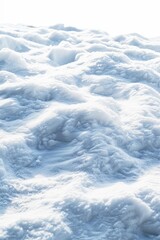 Obraz premium Close-up shot of snowy ground with details of snowflakes and texture