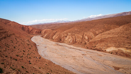 Naklejka premium The landscape of Monkey Fingers Gorge in Morocco