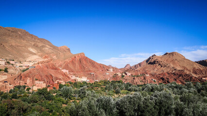 The desert landscape of Southern Morocco